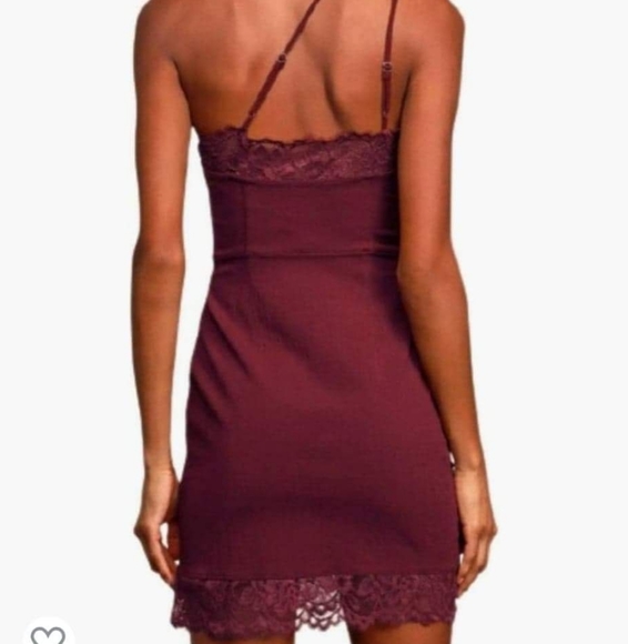 Free People Premonition Maroon Bodycon Dress - Picture 2 of 8